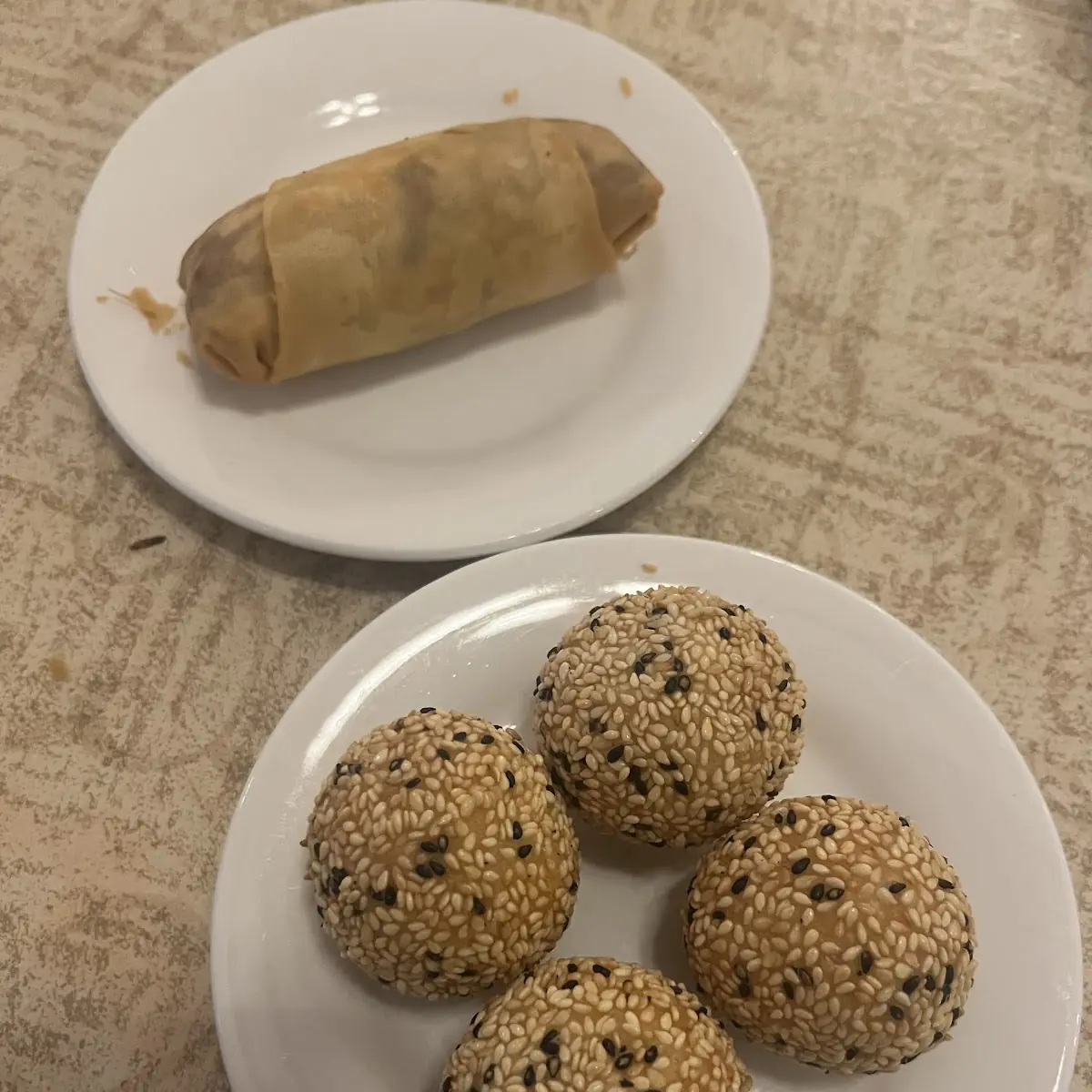 sesame ball with red bean paste 红豆沙芝麻球